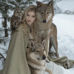 9 - Дрессированный волк на праздник в Москве